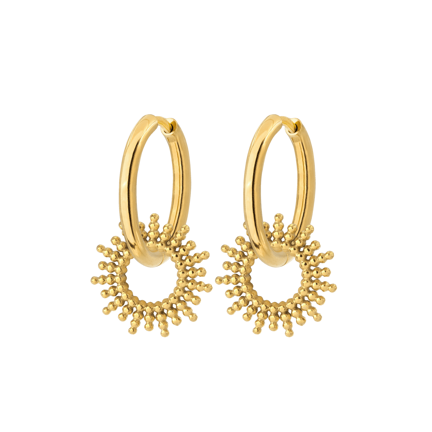 Sunny Hoop Set Medium Oro