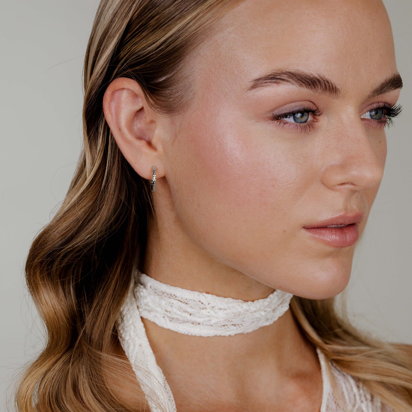 Prism Hoops Small Argento