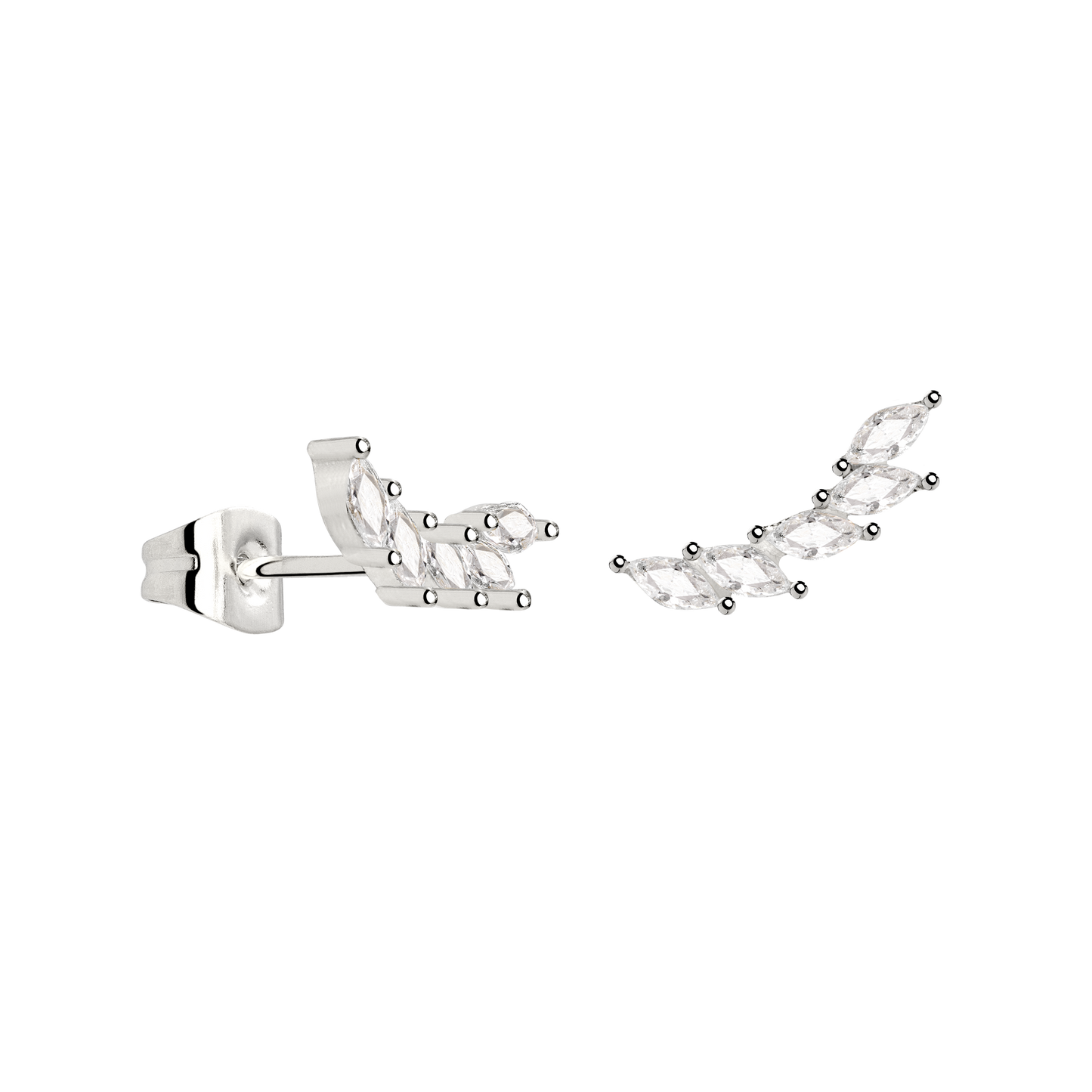 Sparkle Leaf Orecchini Argento