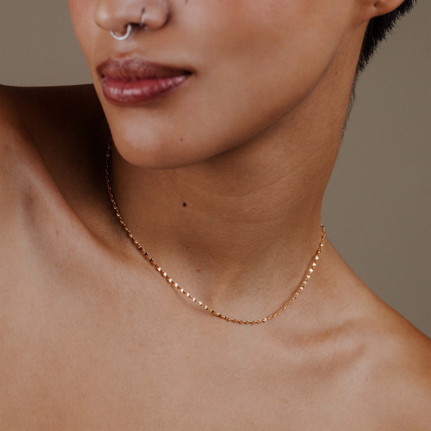 Tinsel Chain Collana Oro Rosa
