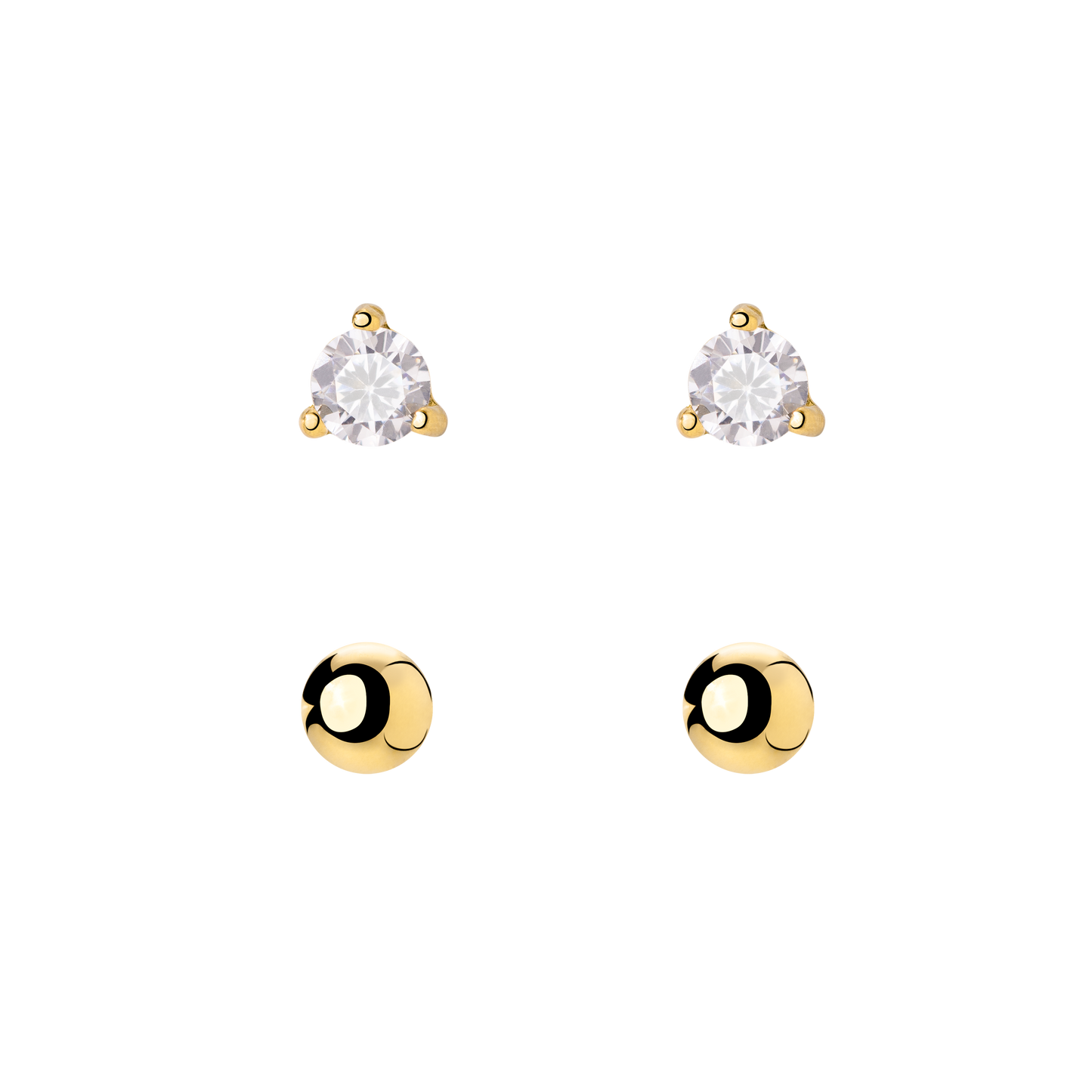 Delicate Bead Orecchini Bundle Oro