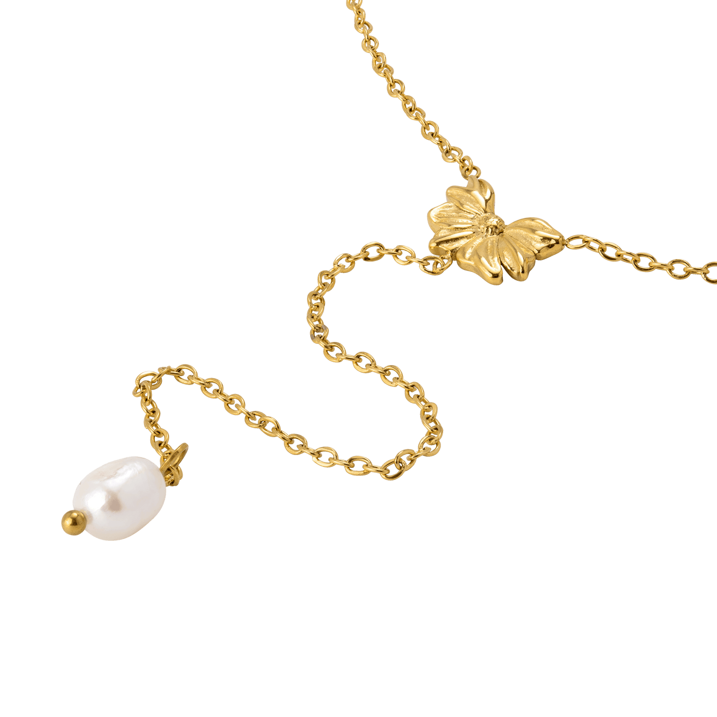 Petal Pearl Collana Y Oro