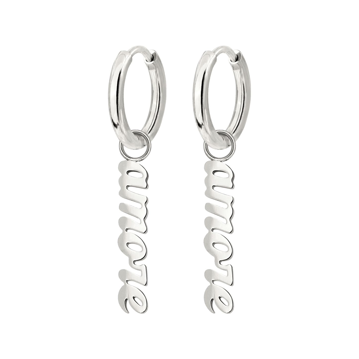 Amore puro Hoop Set Small Argento