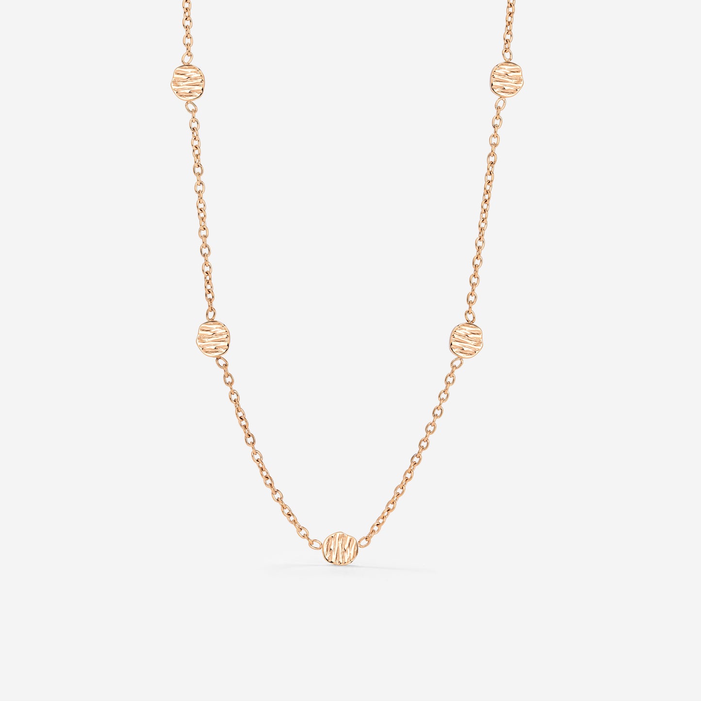 Boho Coin Collana Oro Rosa