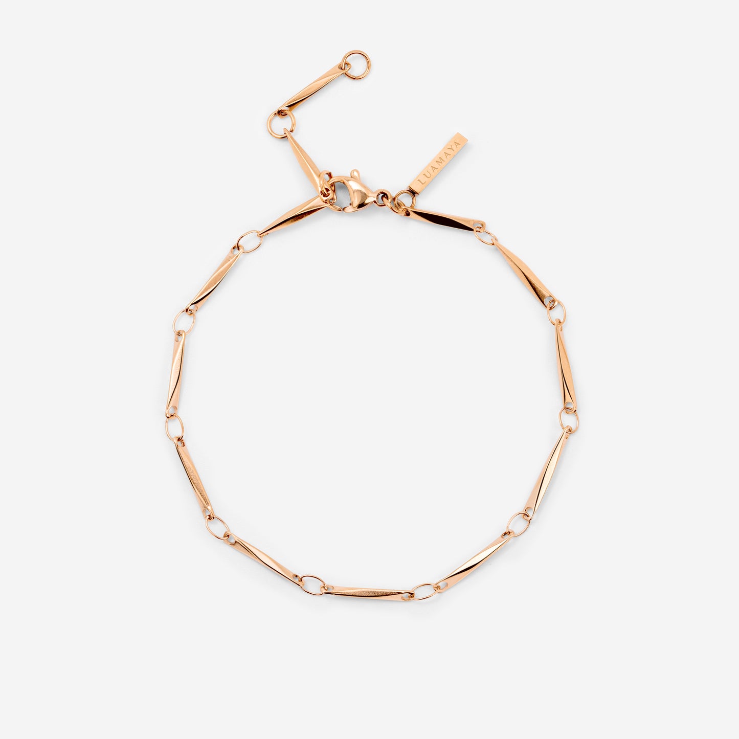 Curved Links Bracciale Oro Rosa