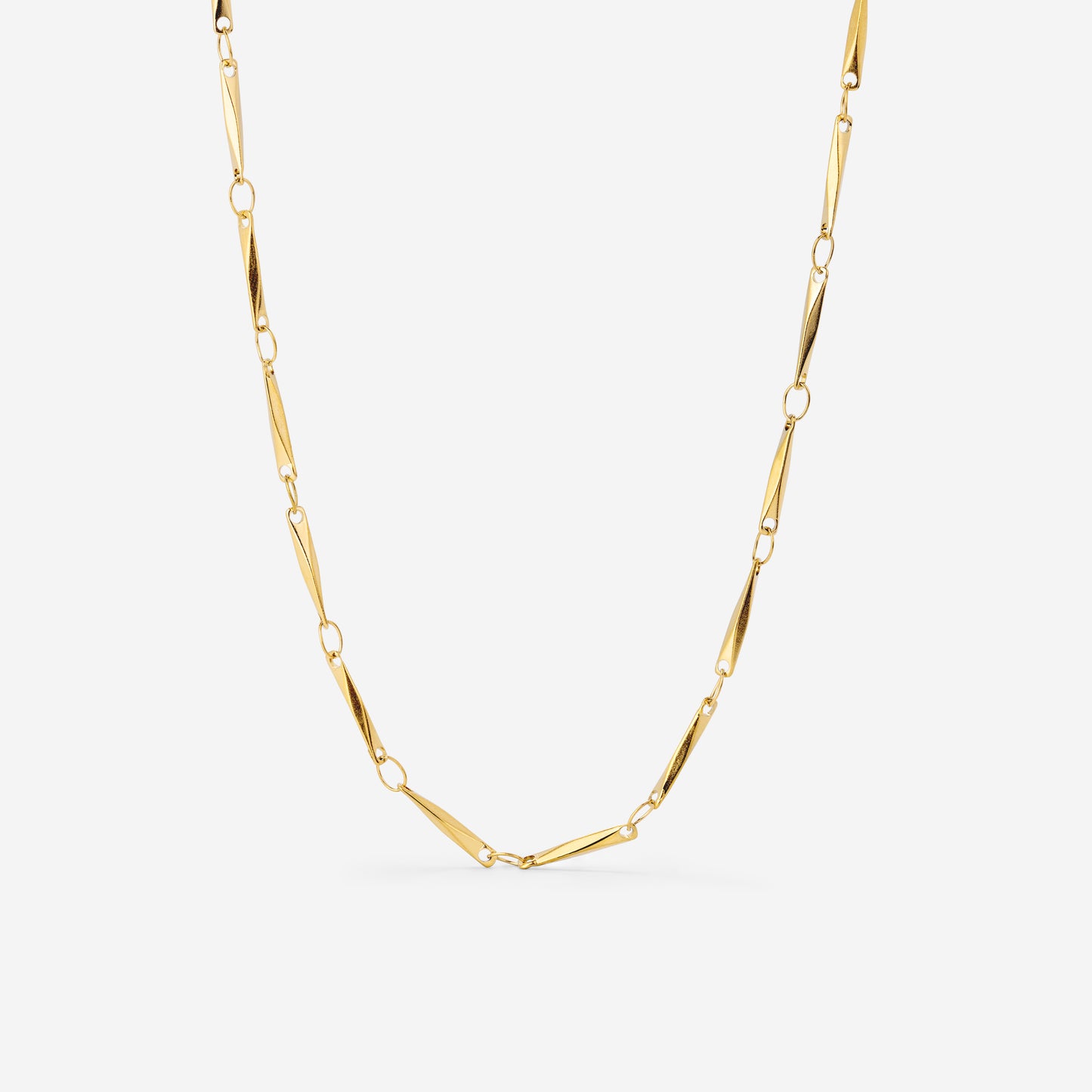 Curved Links Collana Oro