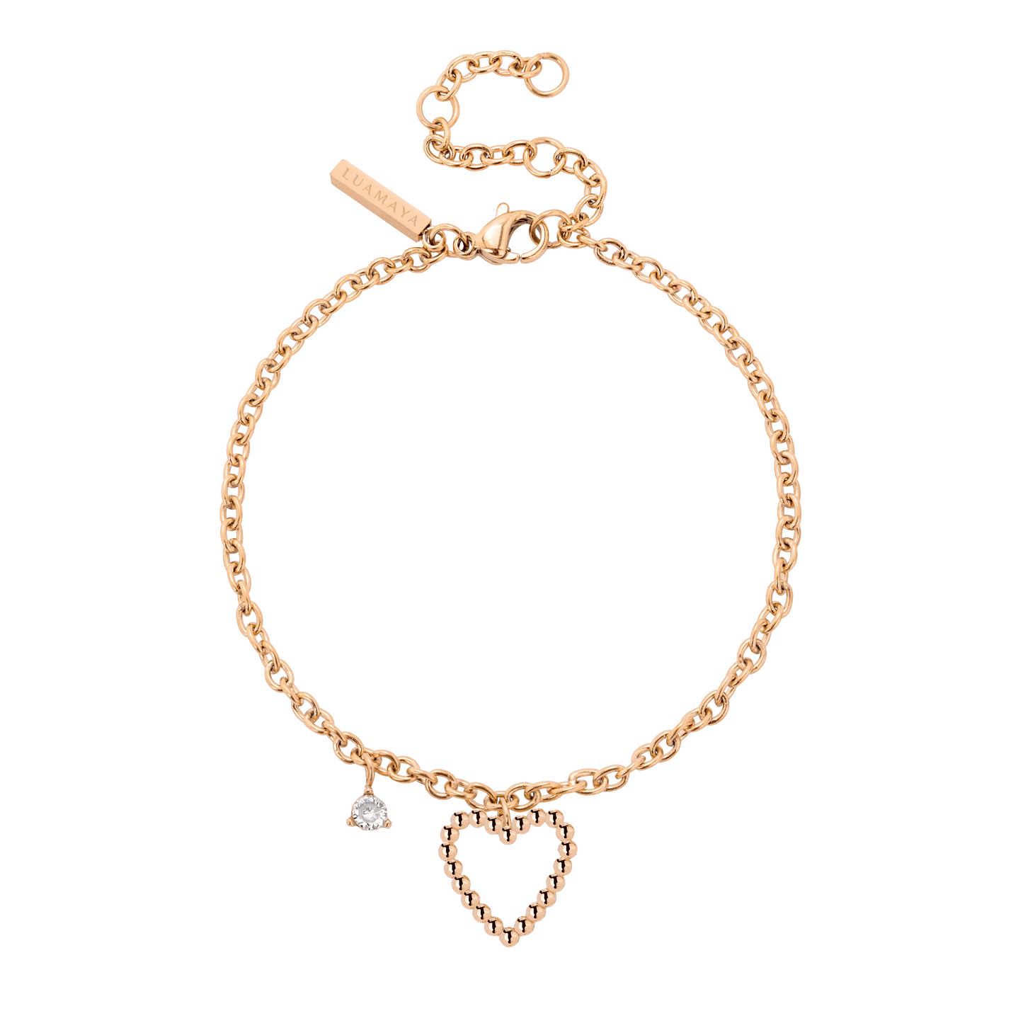 Heart of Gold Bracciale Oro Rosa