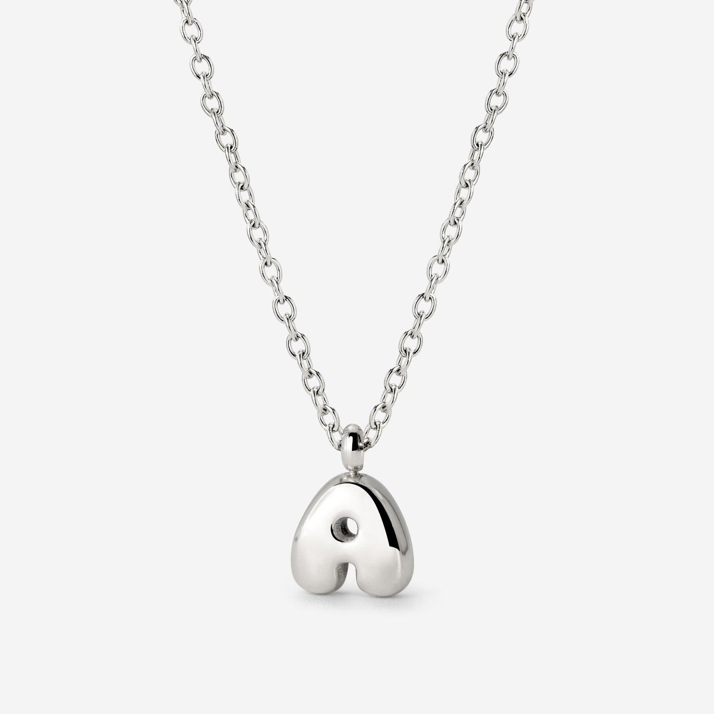 Bubble Letter Collana Argento