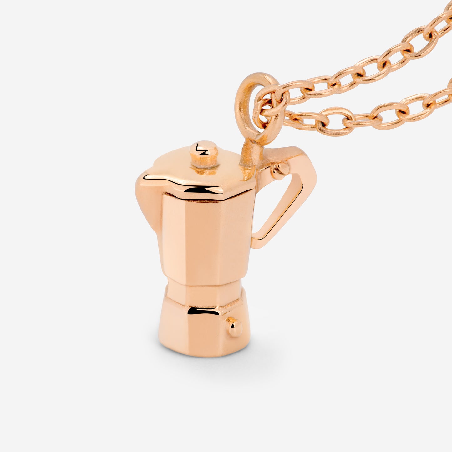 Coffee Lover Collana Oro Rosa