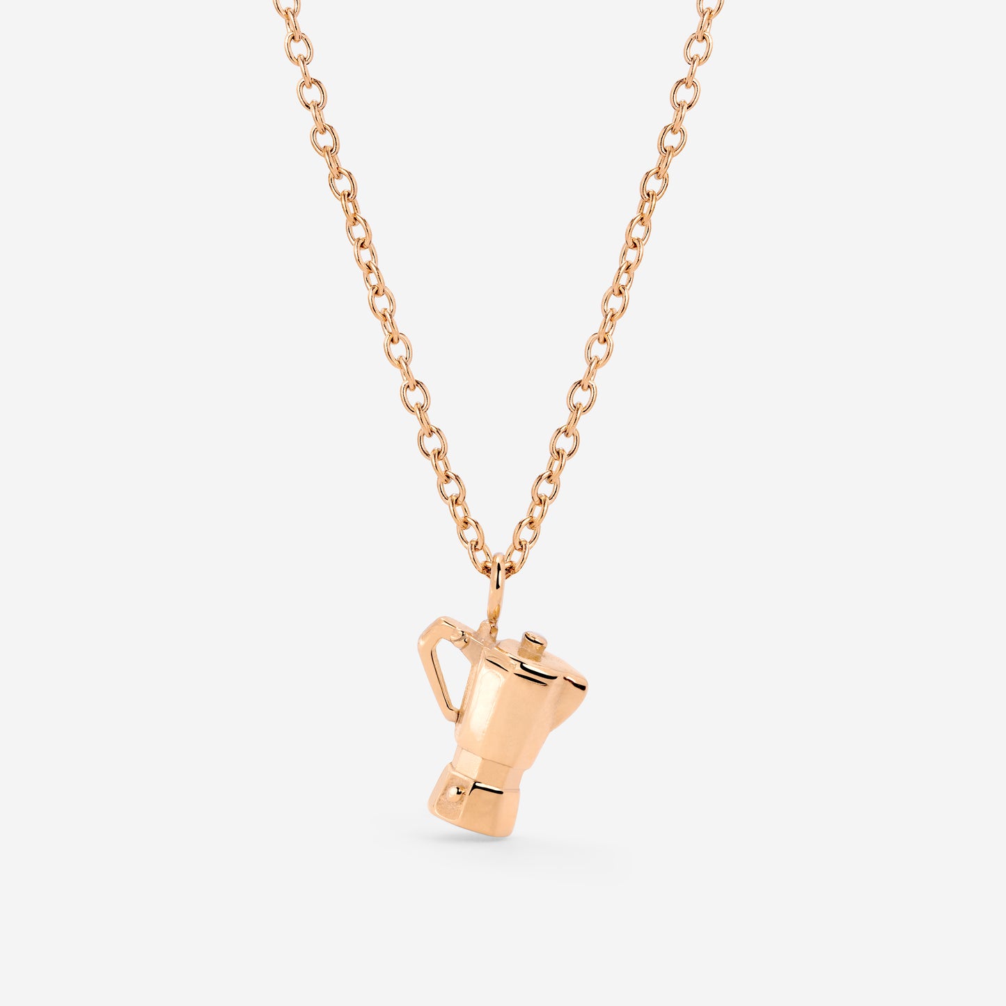 Coffee Lover Collana Oro Rosa