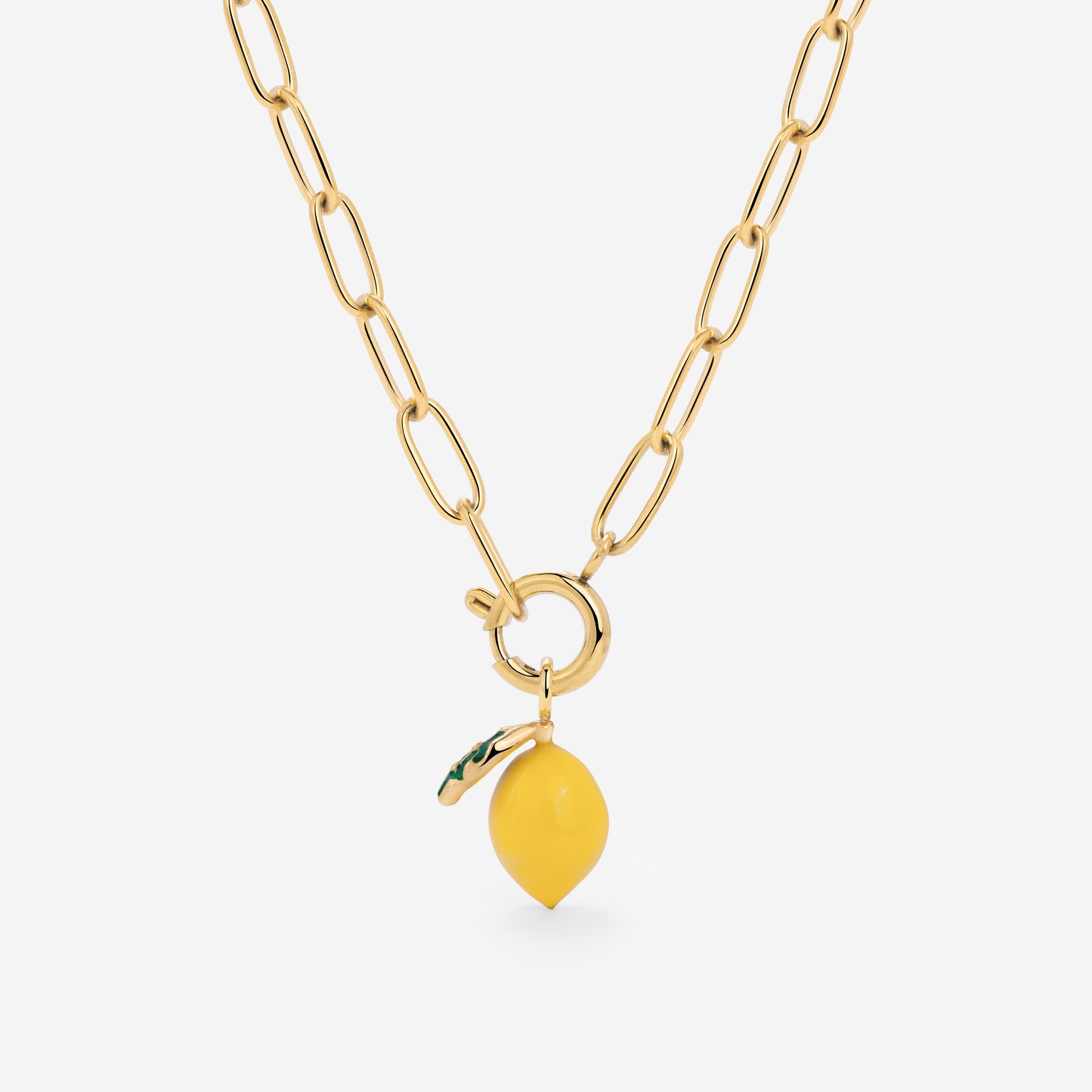 Lemony Oval Links Collana Set Oro