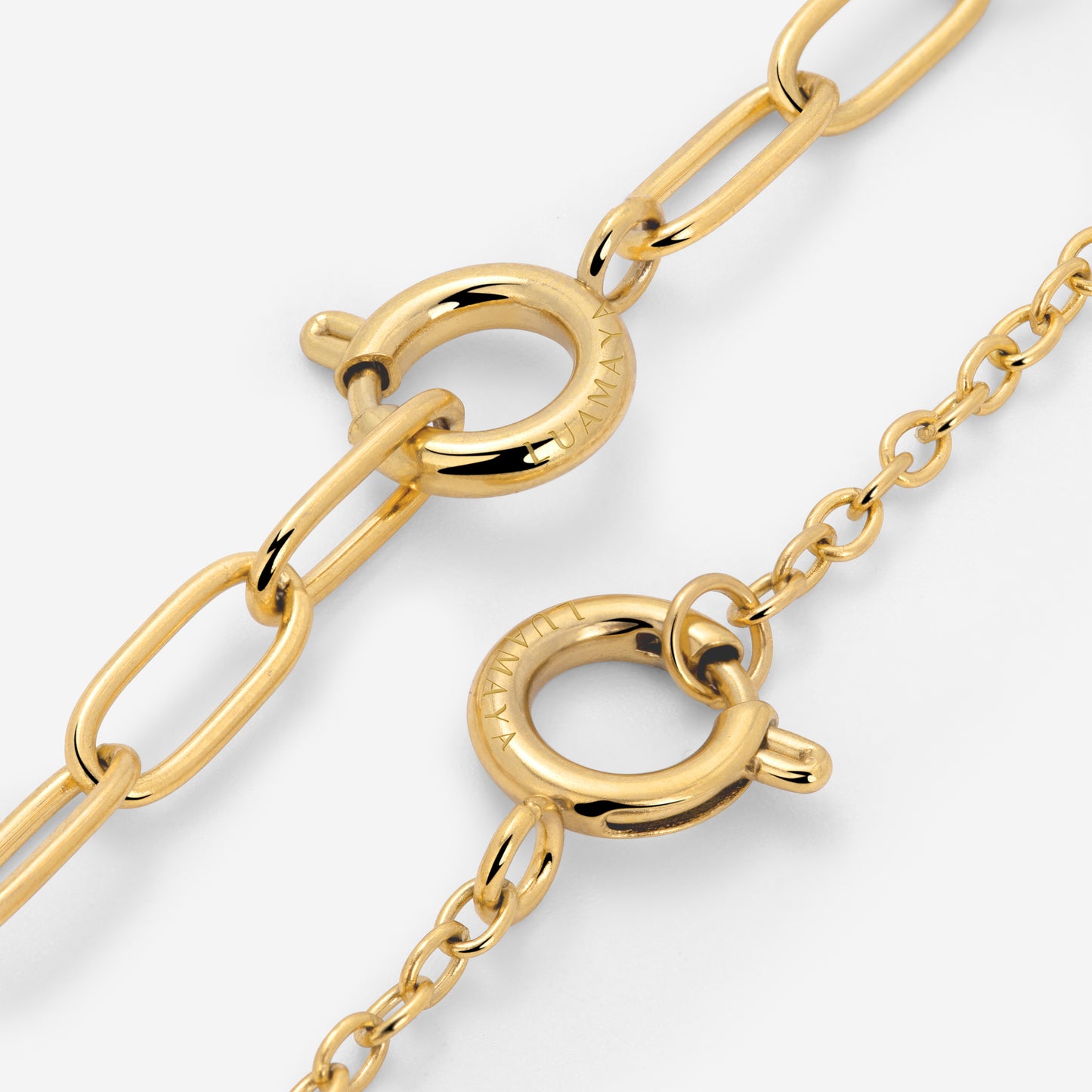 Oval Links Charm Collana Oro