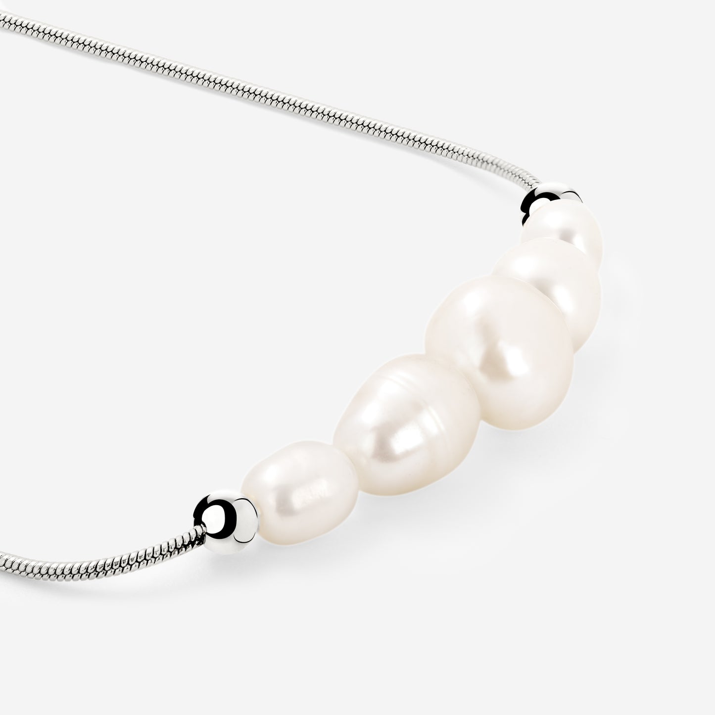 Pearlessence Choker Argento