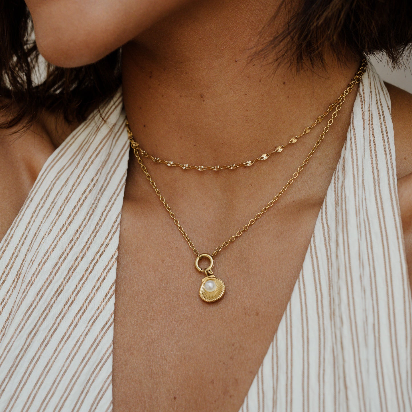 Classic Chain Charm Collana Set