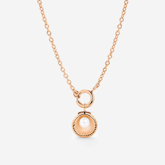 Pearly Shell Classic Chain Collana Set Oro Rosa