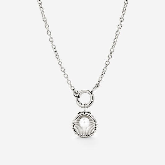 Pearly Shell Classic Chain Collana Set Argento
