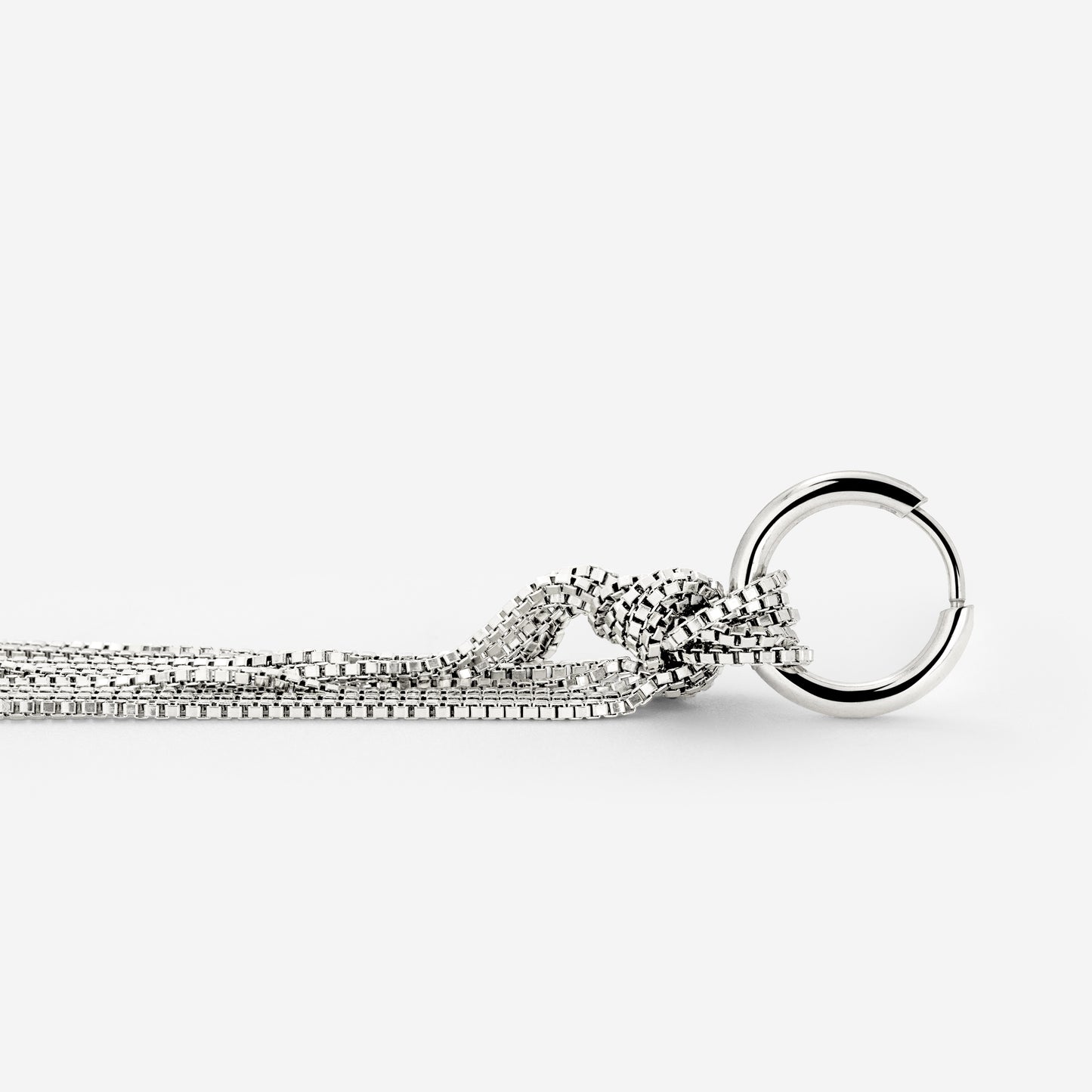 Sea Strands Hoop Set Small Argento