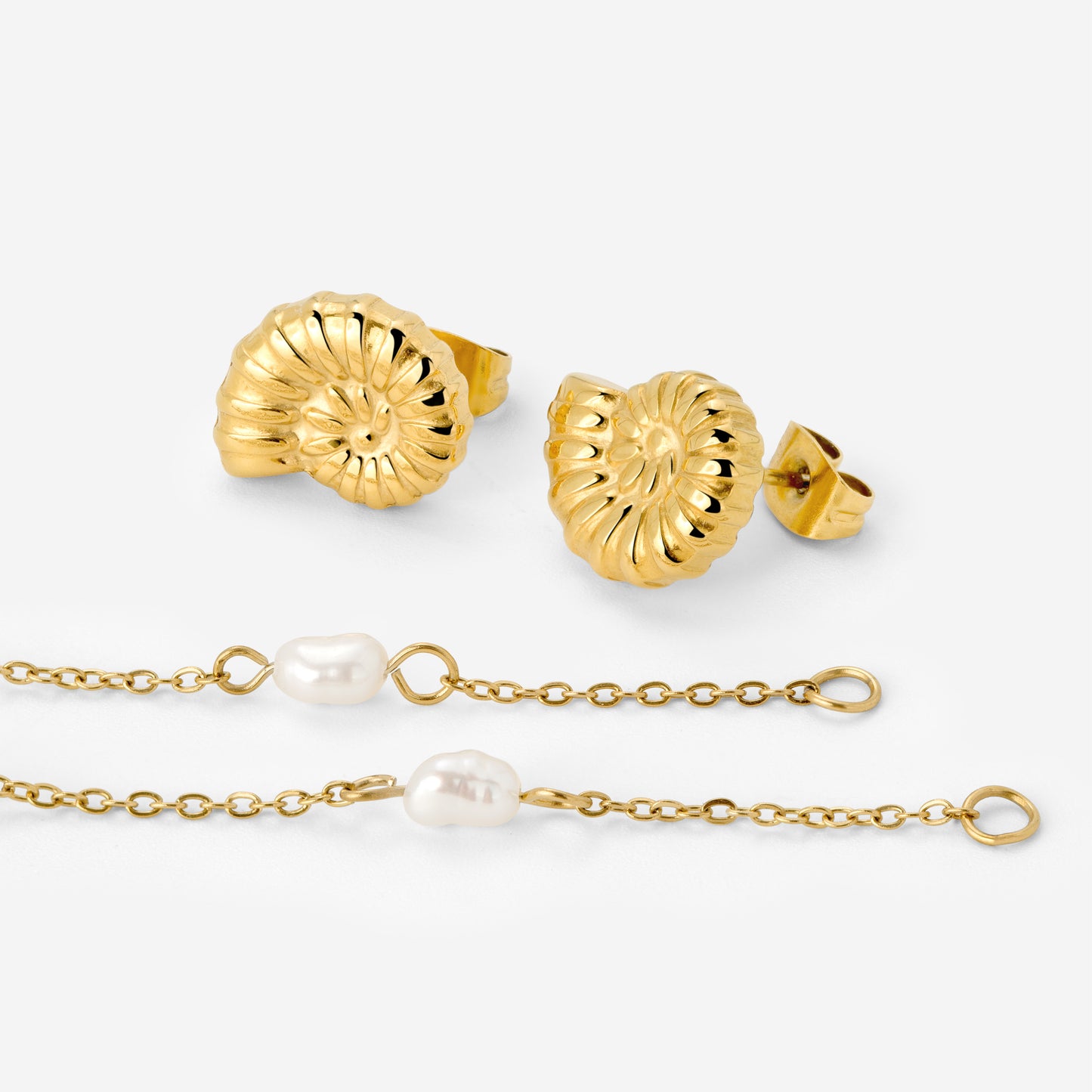 Siren's Spell Pearl Drop Orecchini Oro