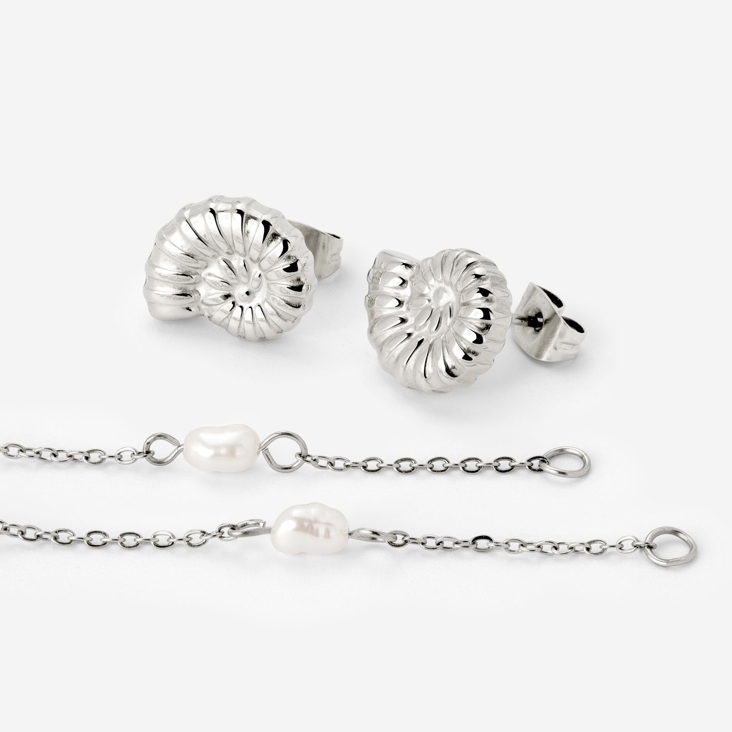 Siren's Spell Pearl Drop Orecchini Argento