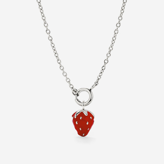 Strawberry Classic Chain Collana Set Argento