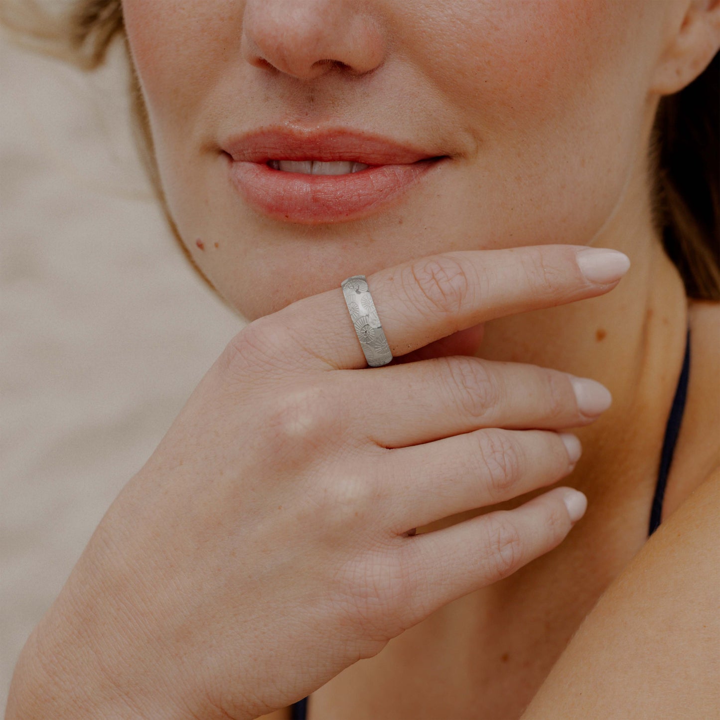 Ammonite Shell Anello Argento
