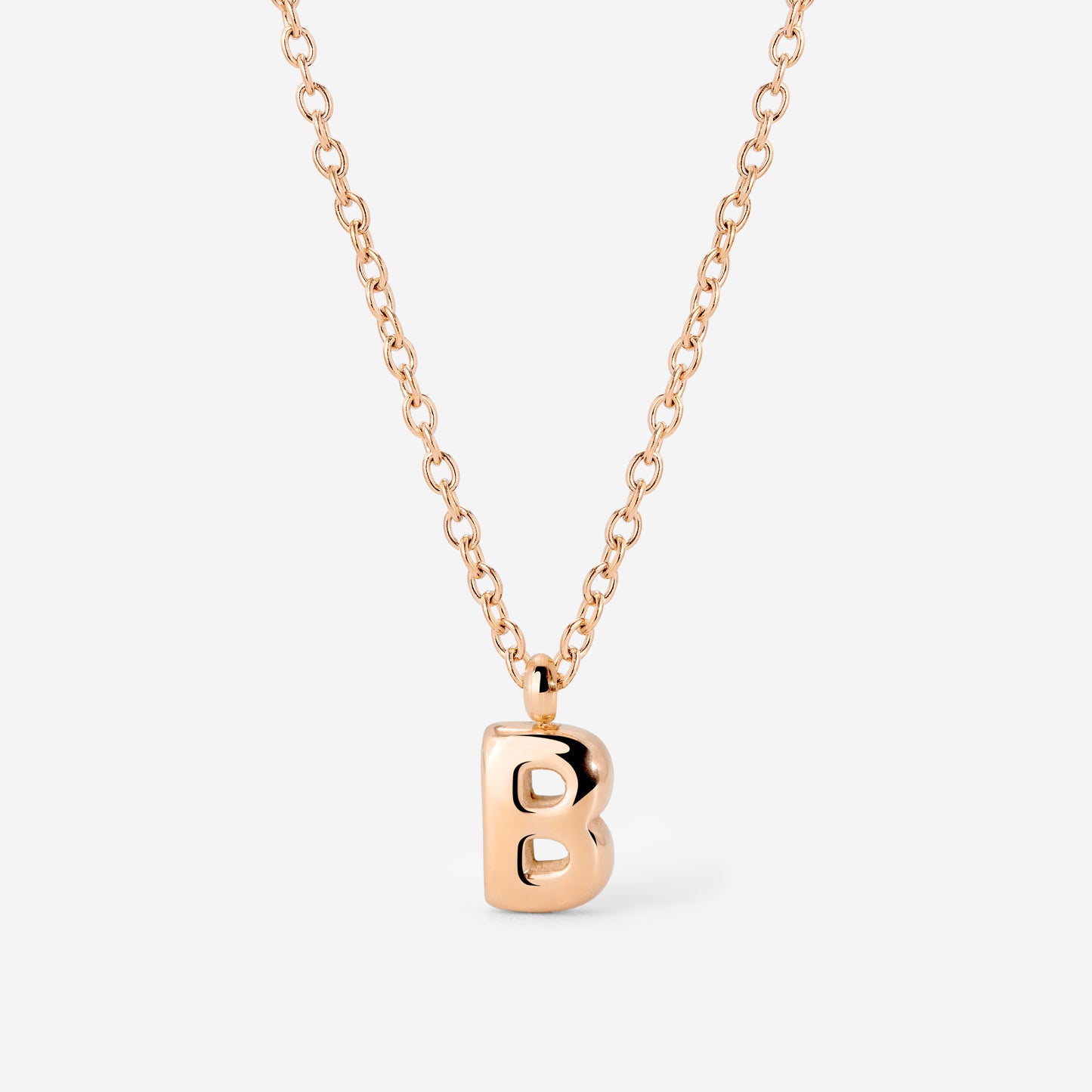 Bubble Letter Collana Oro Rosa