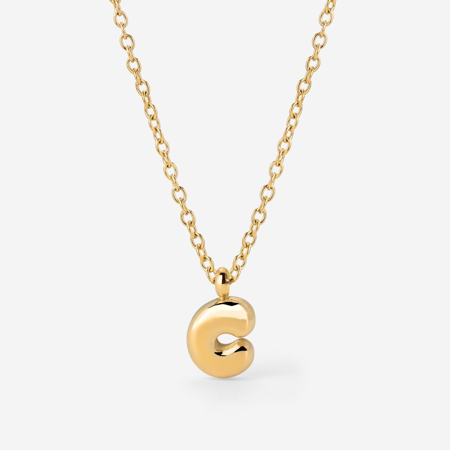 Bubble Letter Collana Oro
