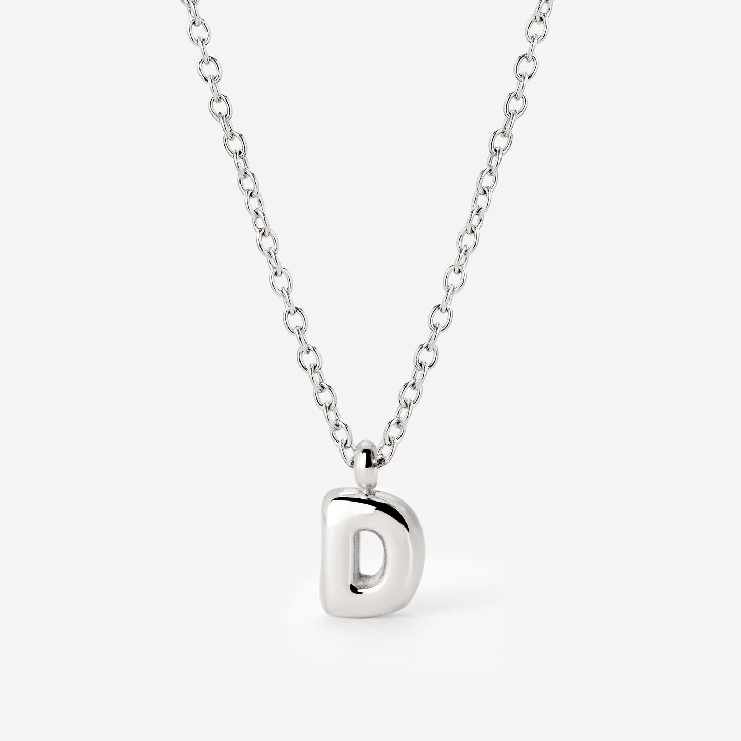 Bubble Letter Collana Argento