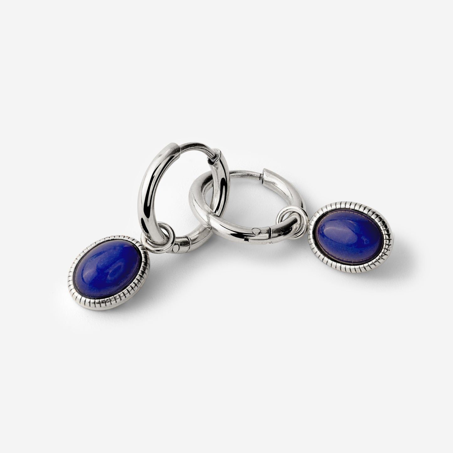 Deep Sea Hoop Set Small Argento