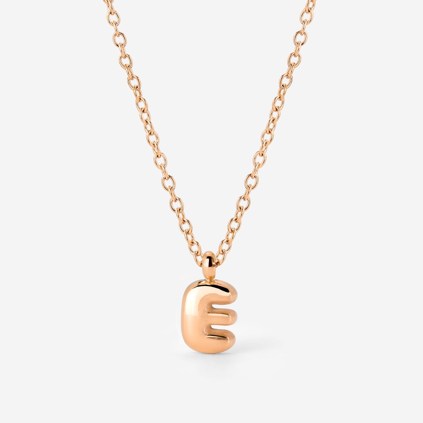 Bubble Letter Collana Oro Rosa