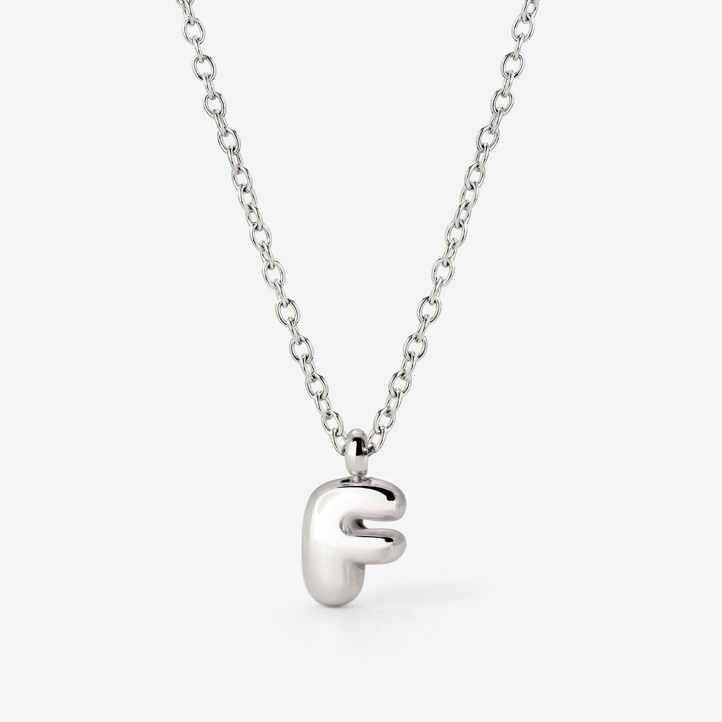 Bubble Letter Collana Argento