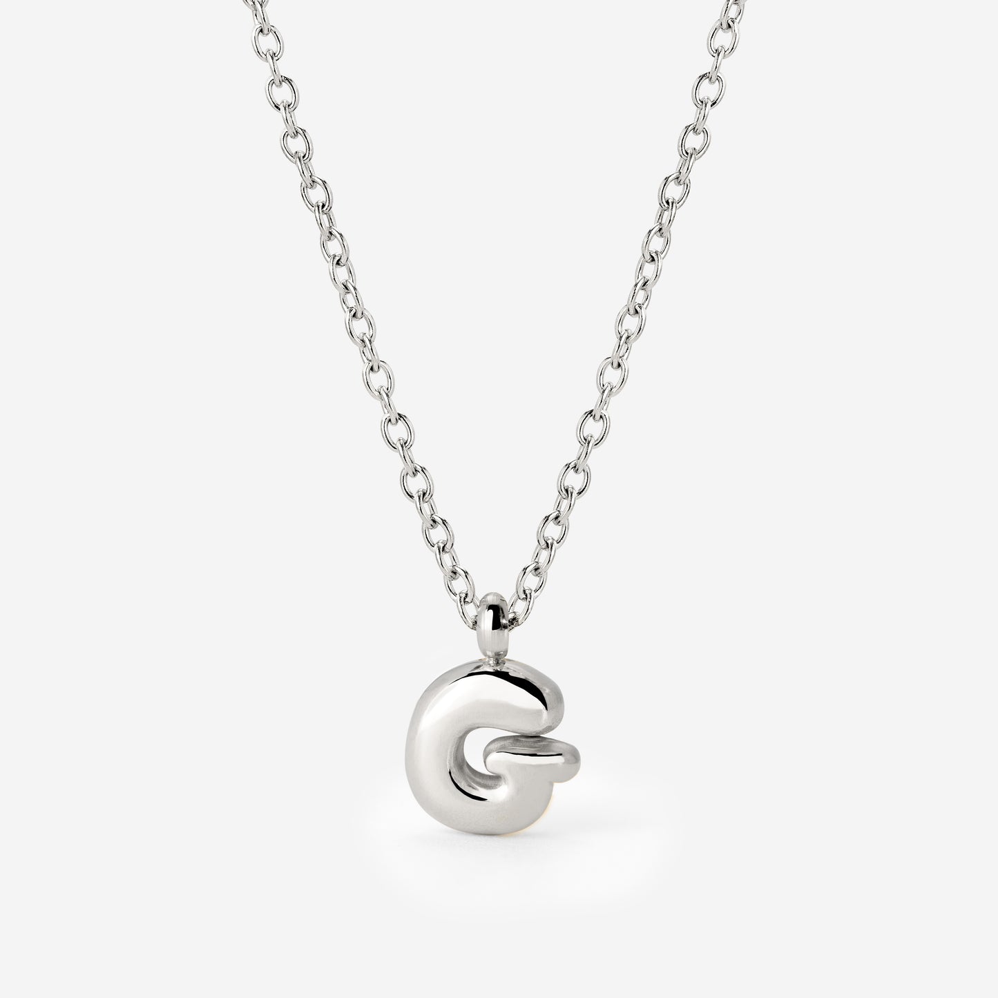 Bubble Letter Collana Argento