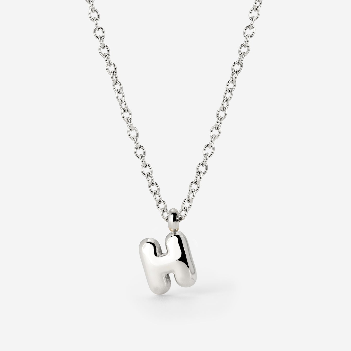 Bubble Letter Collana Argento