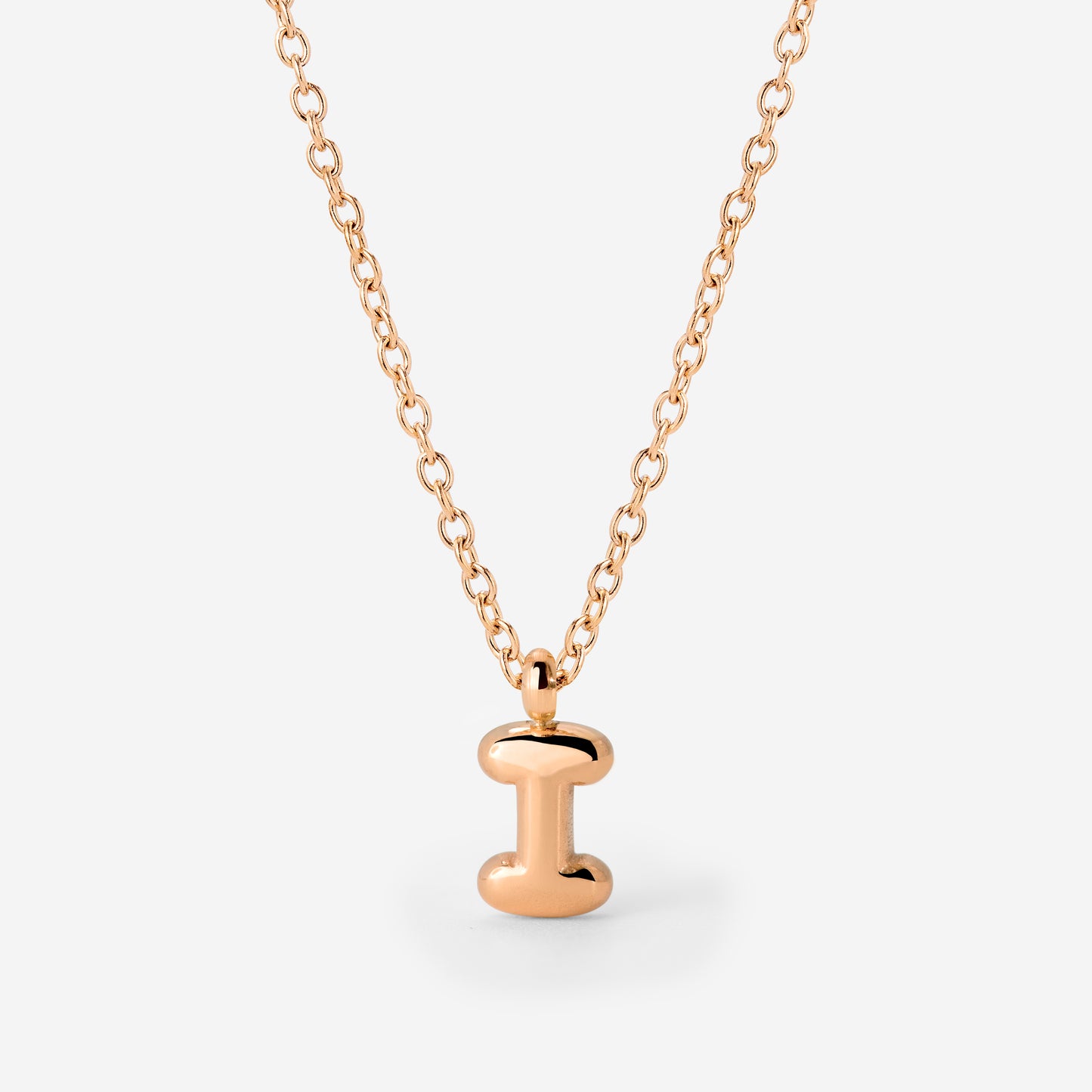 Bubble Letter Collana Oro Rosa