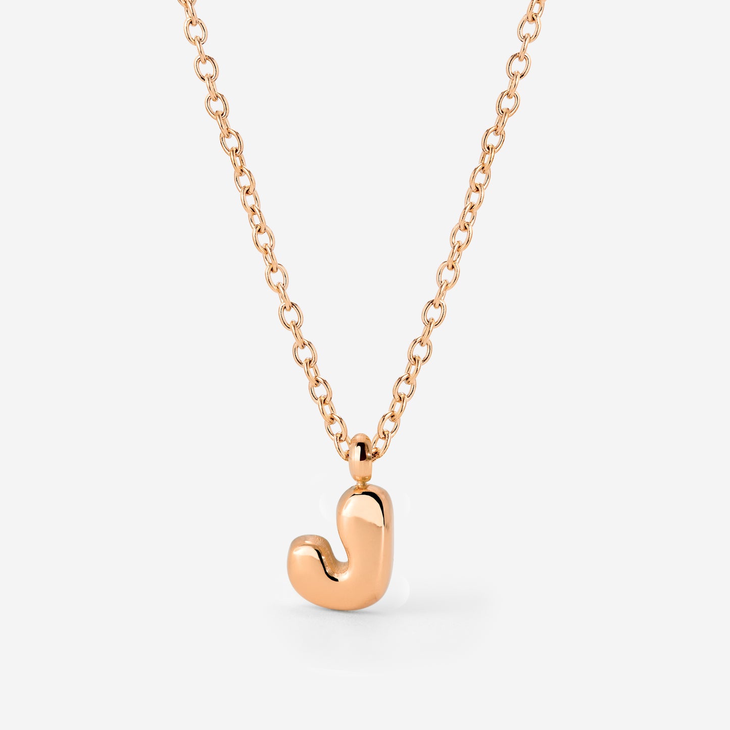 Bubble Letter Collana Oro Rosa