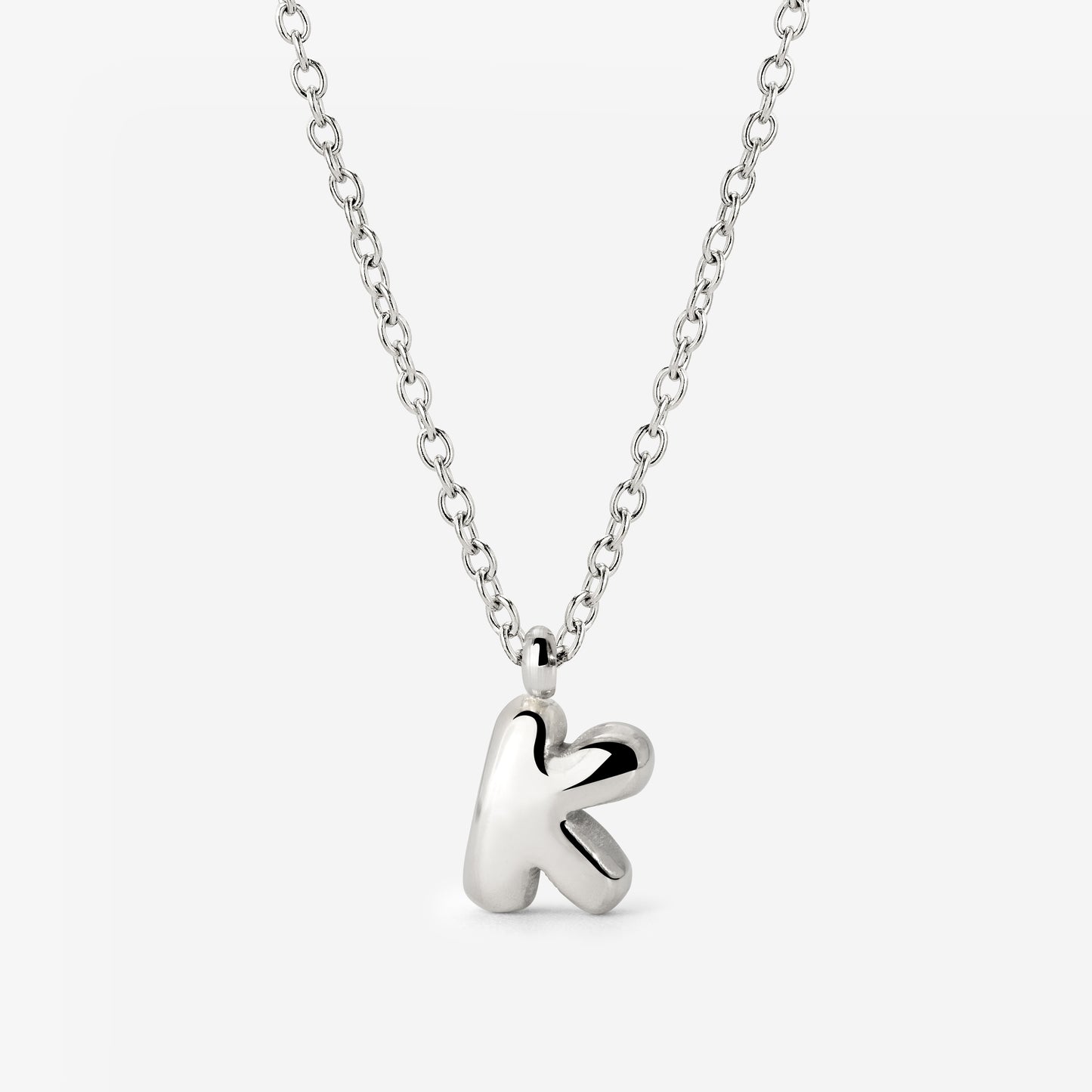 Bubble Letter Collana Argento