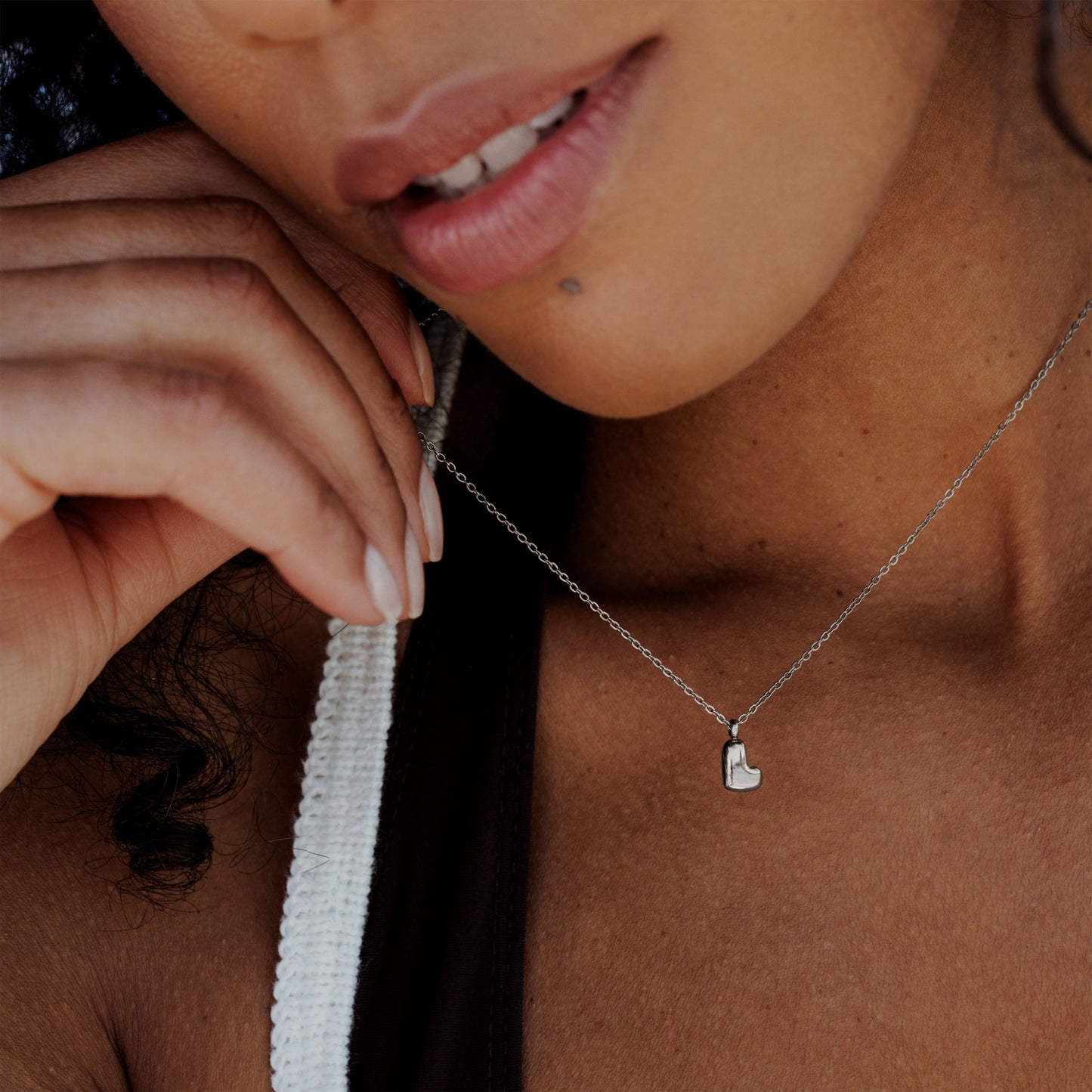 Bubble Letter Collana Argento