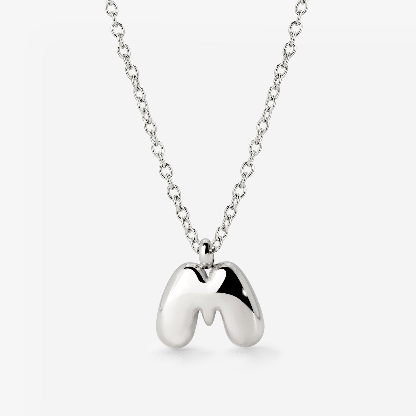 Bubble Letter Collana Argento