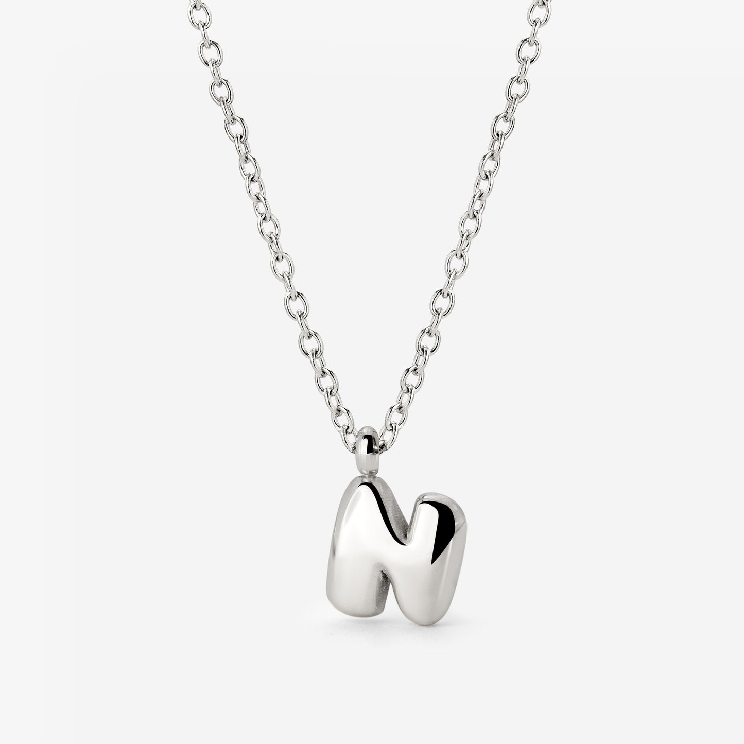Bubble Letter Collana Argento