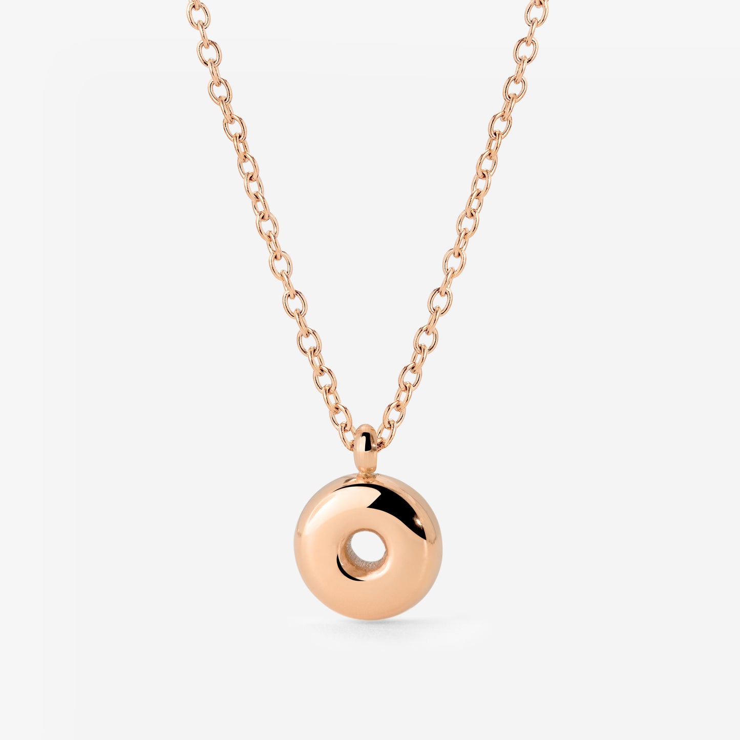 Bubble Letter Collana Oro Rosa