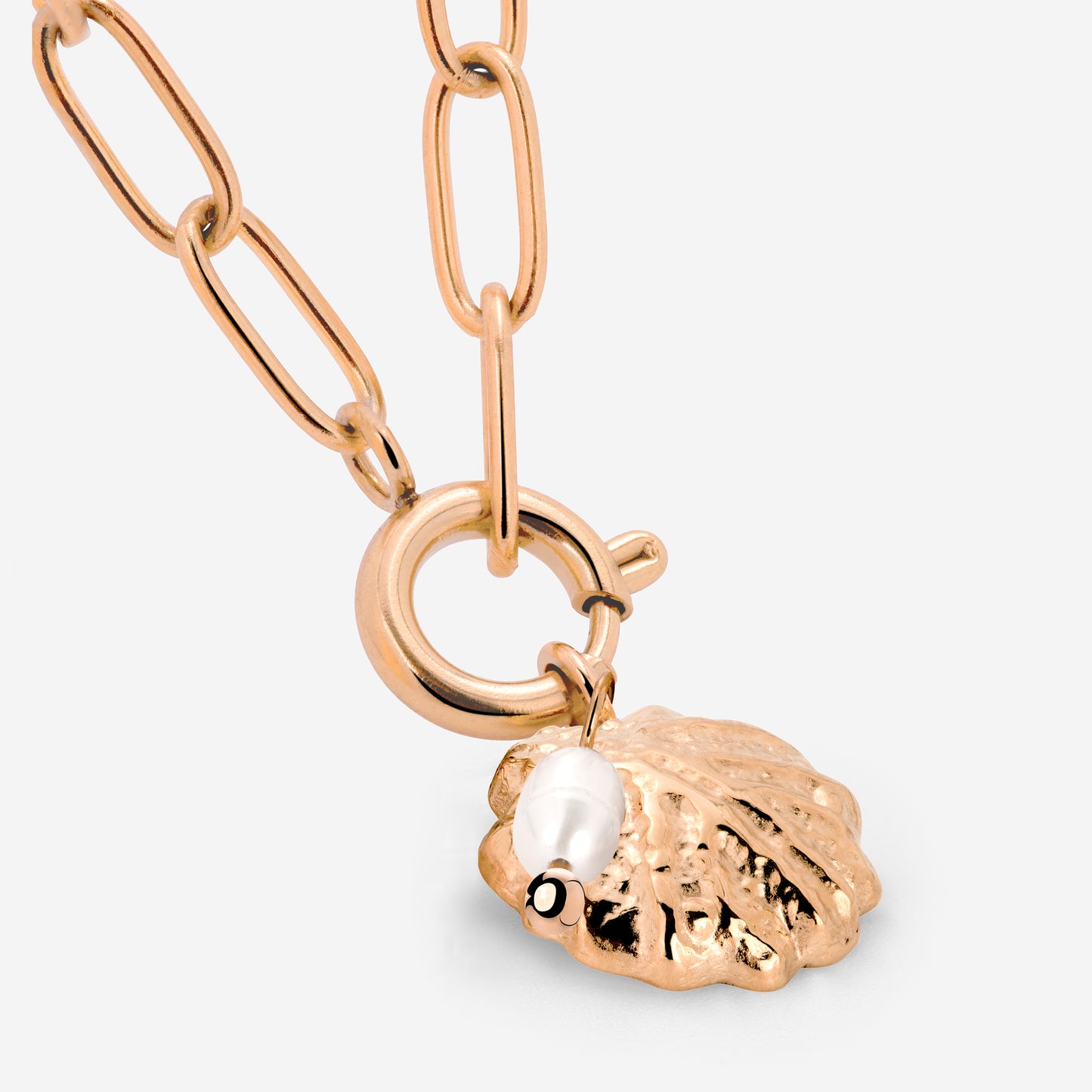 Ocean Lovers Oval Links Collana Set Oro Rosa