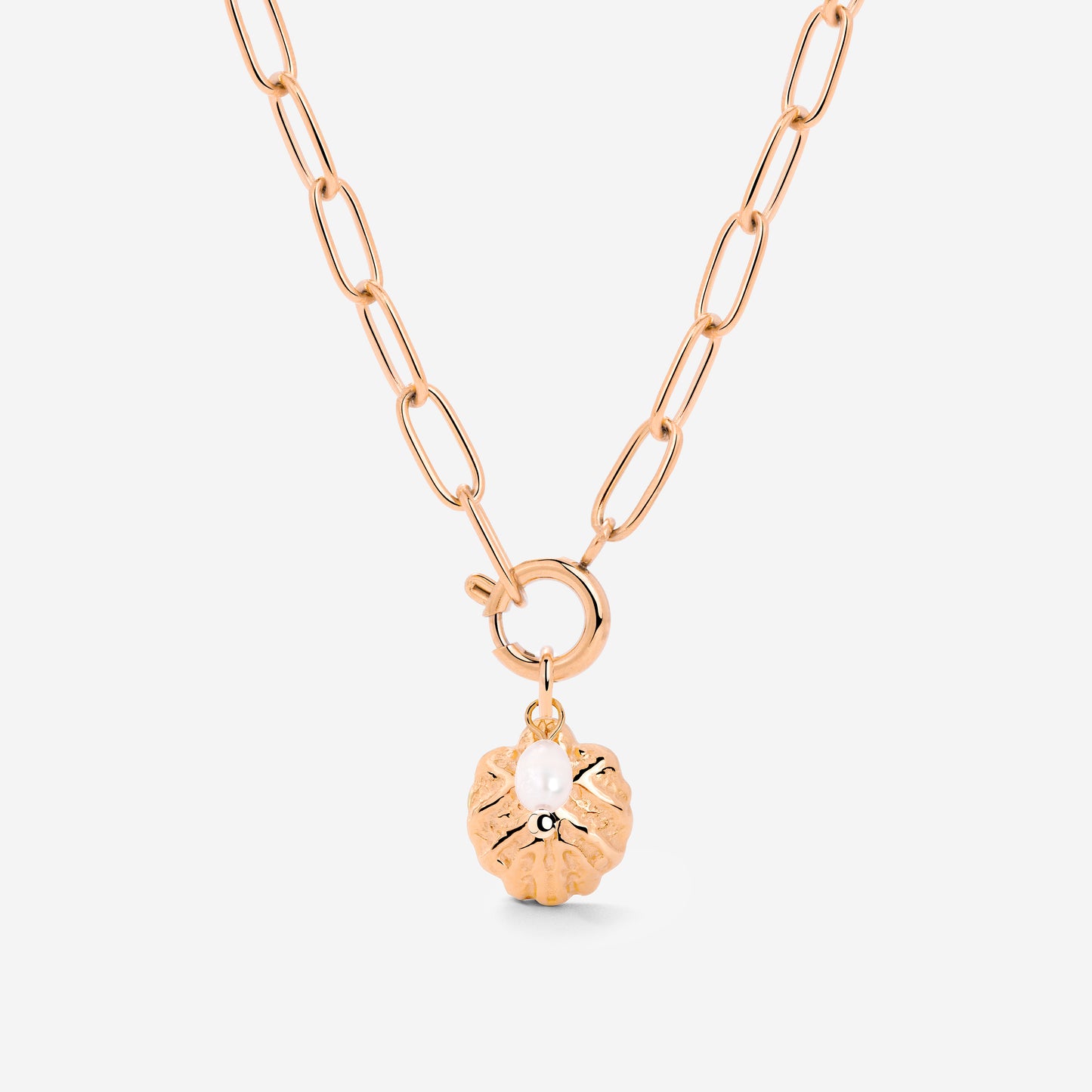 Ocean Lovers Oval Links Collana Set Oro Rosa