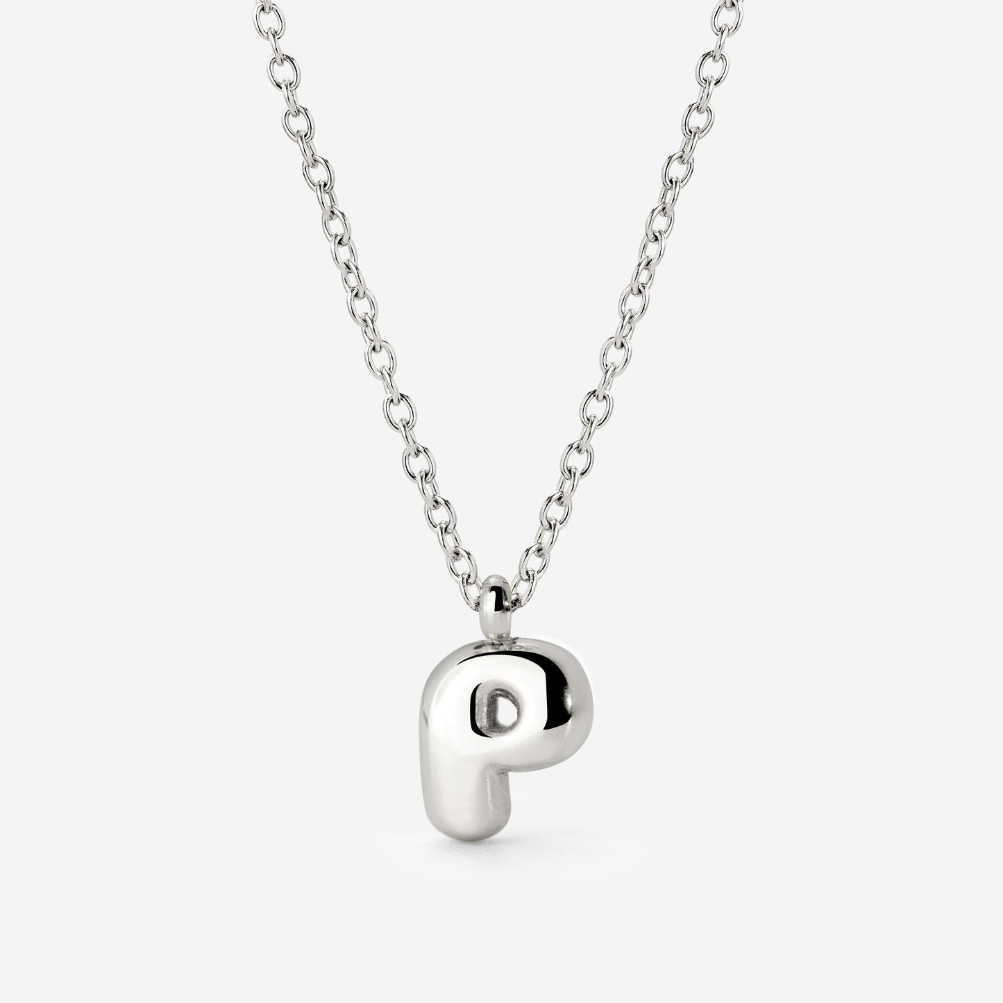 Bubble Letter Collana Argento