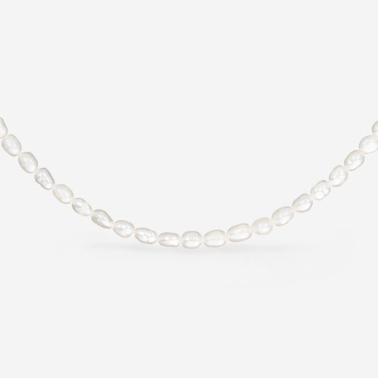 Perlita Choker Argento