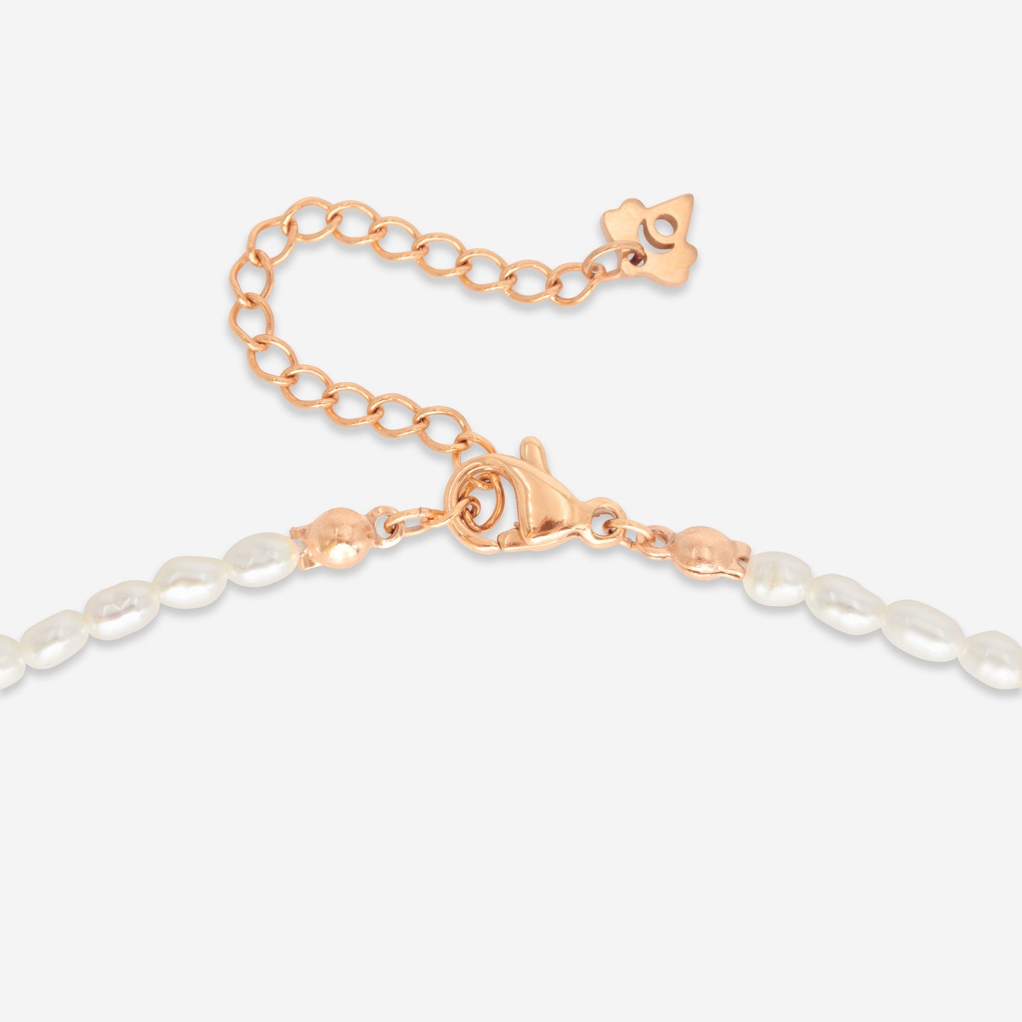 Perlita Choker Oro Rosa
