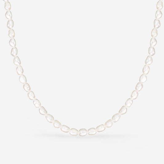 Perlita Choker Argento