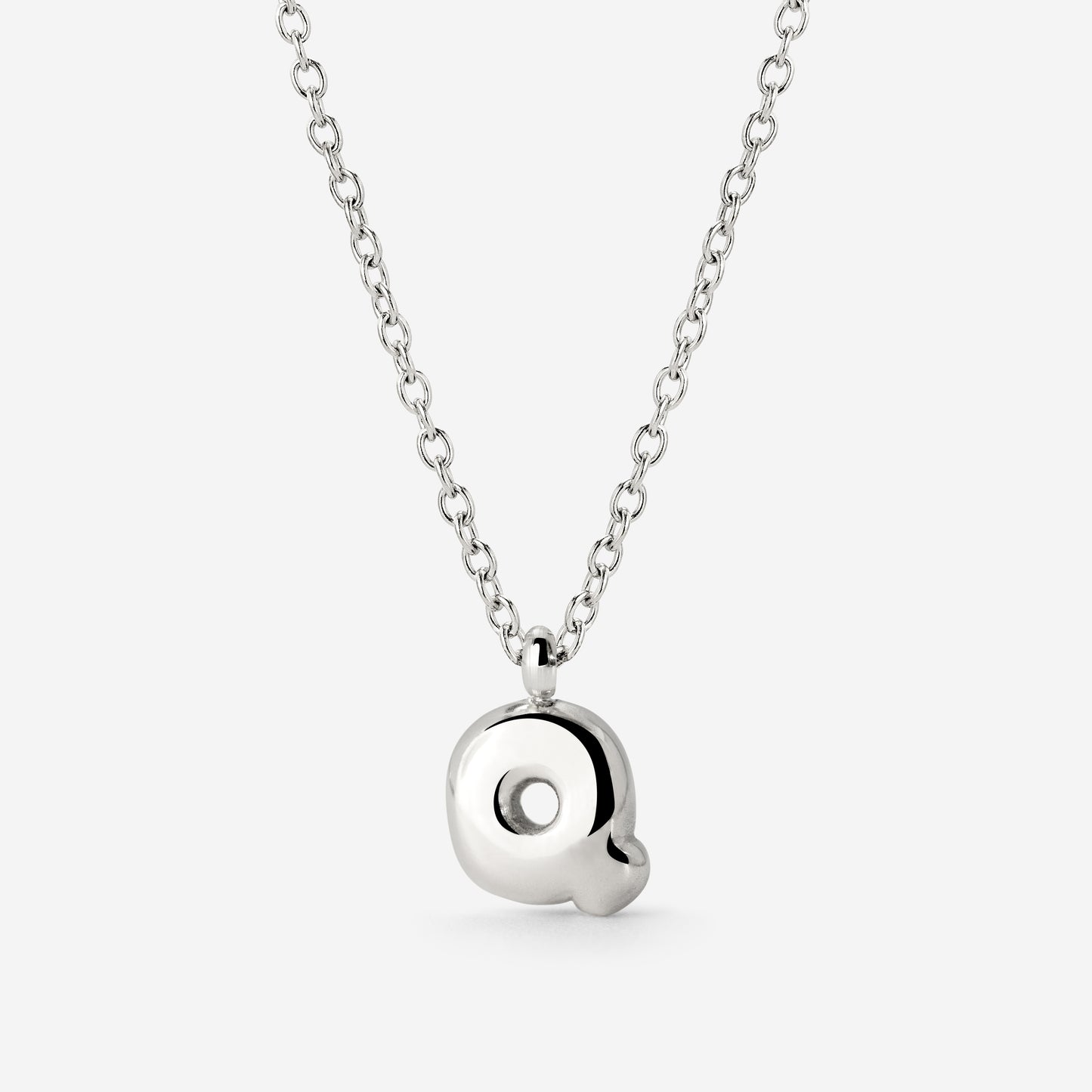 Bubble Letter Collana Argento