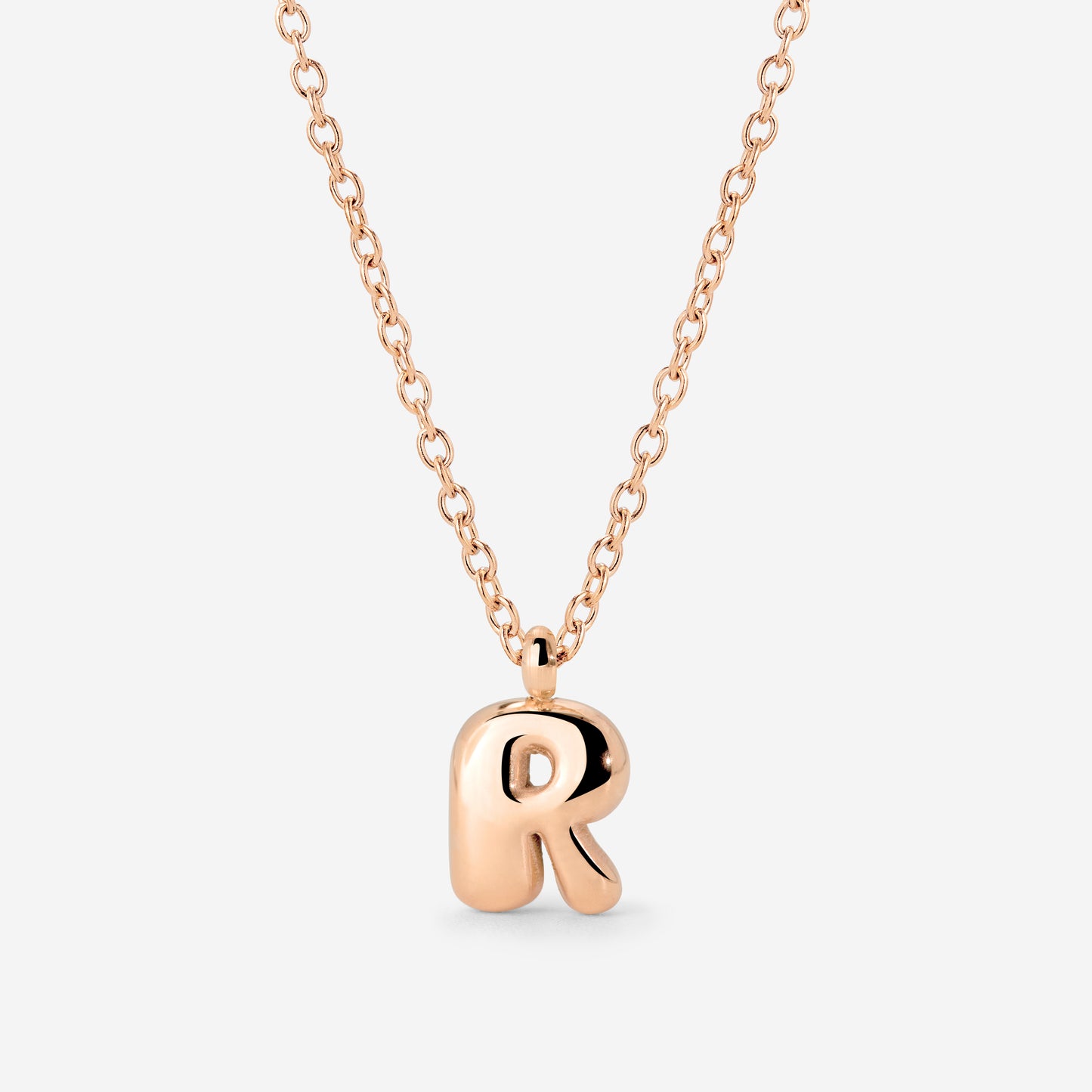 Bubble Letter Collana Oro Rosa
