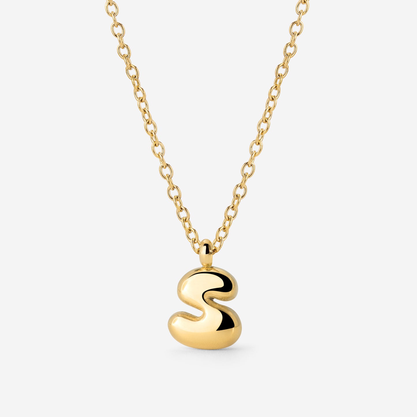 Bubble Letter Collana Oro