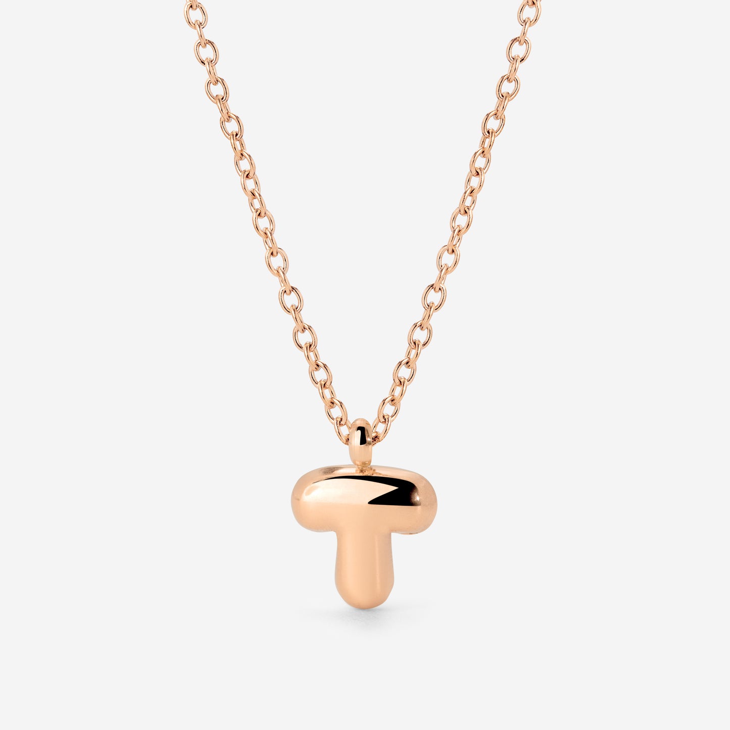 Bubble Letter Collana Oro Rosa
